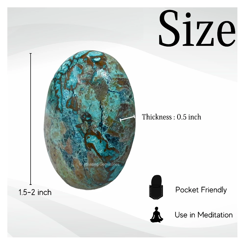Chrysocolla Palm Stone