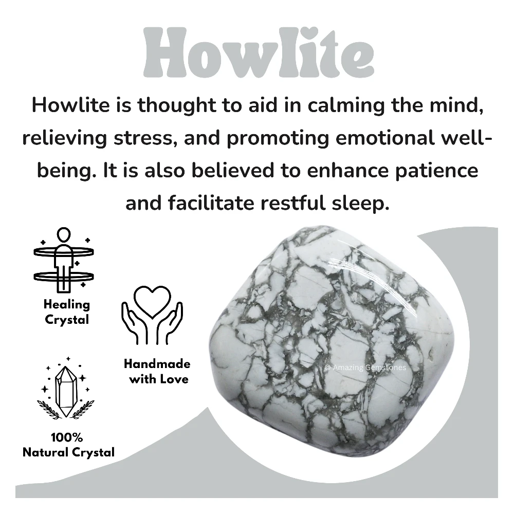 Tumbled Howlite Stone Crystals (1 oz)