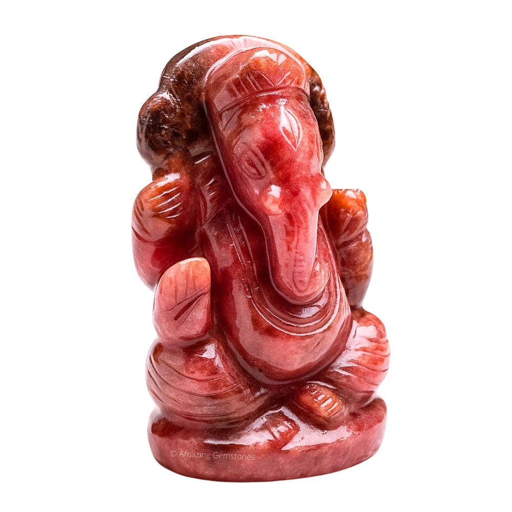 Rhodonite Ganesha Crystal Idol