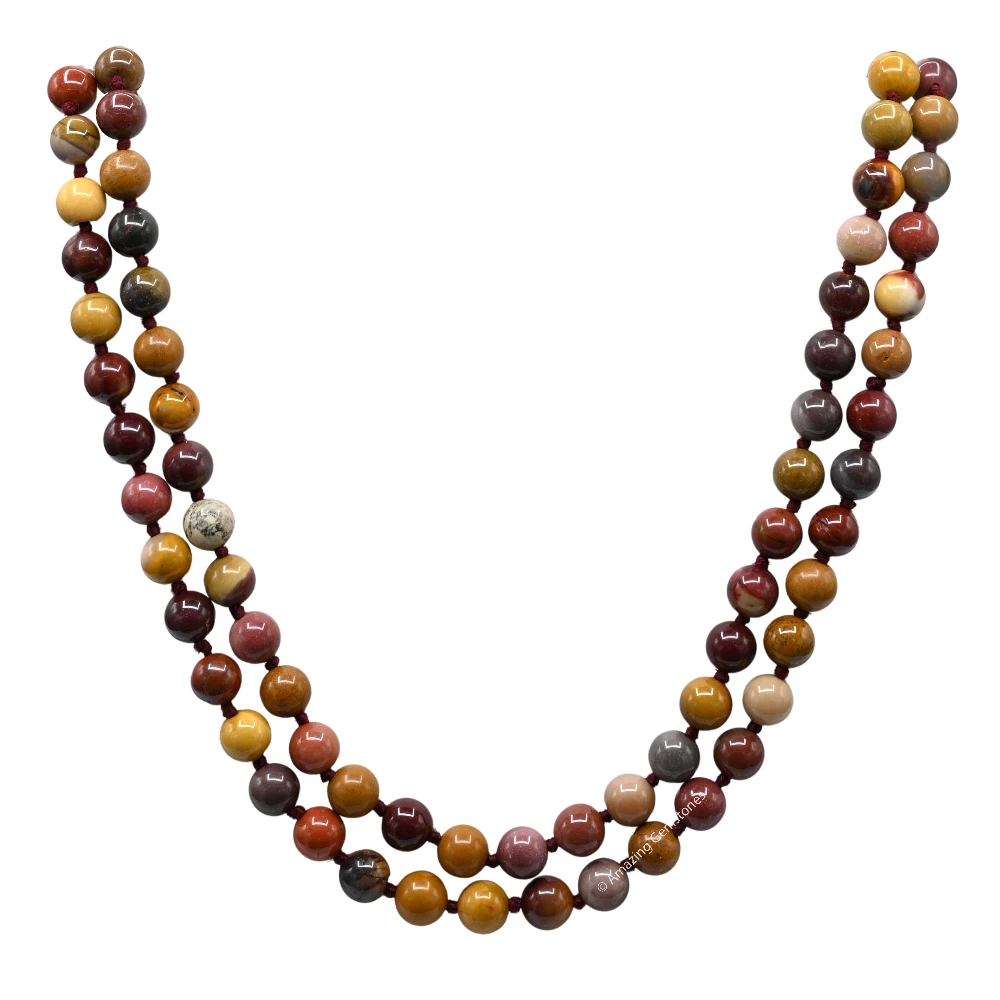 Mookaite Jasper Mala (Hand Knotted)