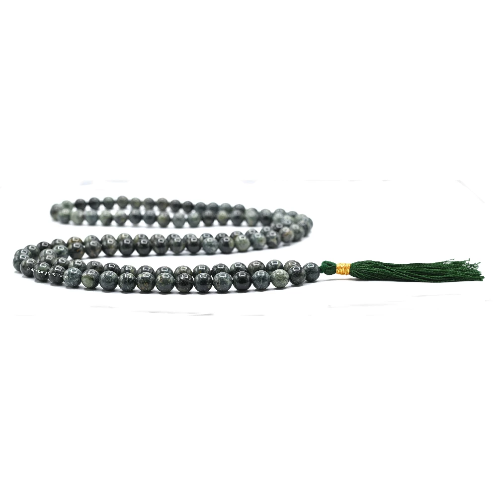 Kambaba Jasper Mala (Without Knot)
