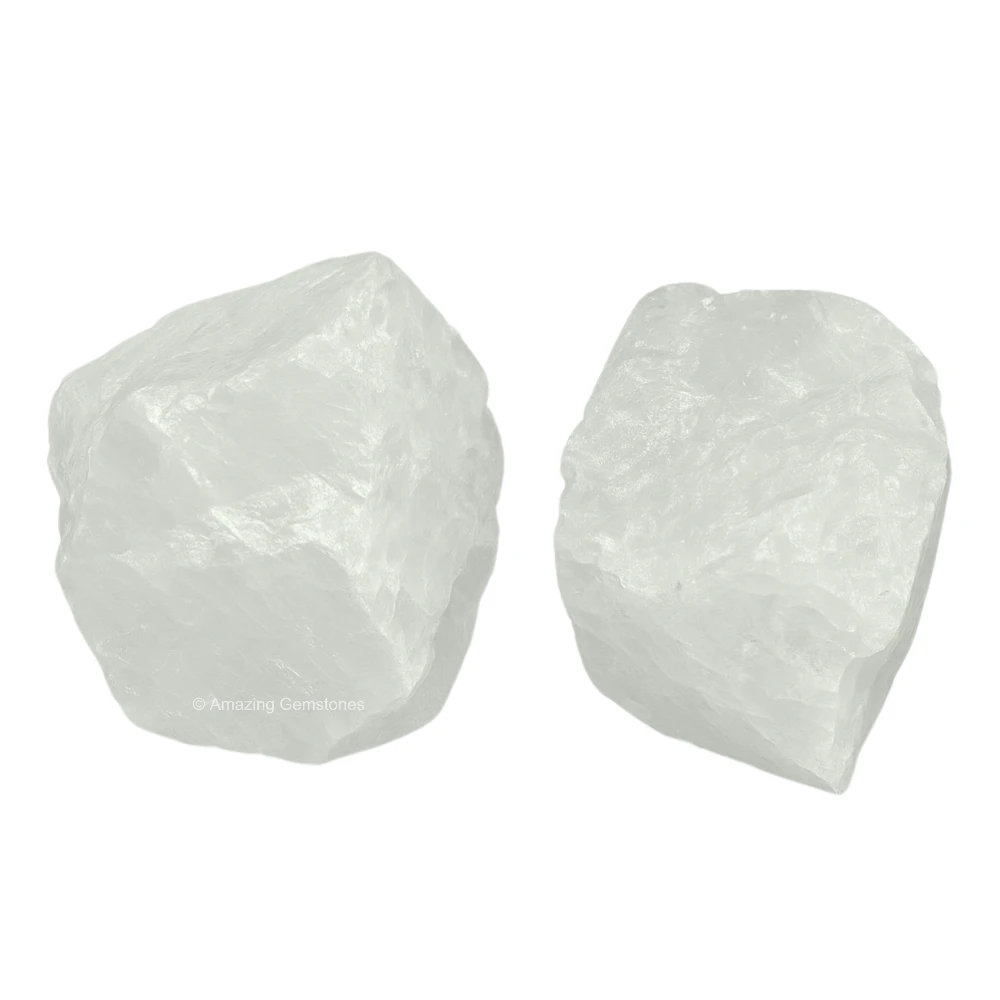 Clear Quartz Raw Crystals (2 Pieces)