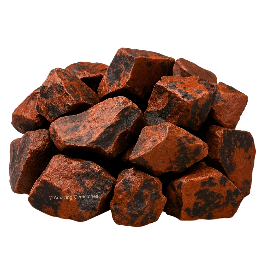 Mahogany Obsidian Raw Crystals (5 Pieces)