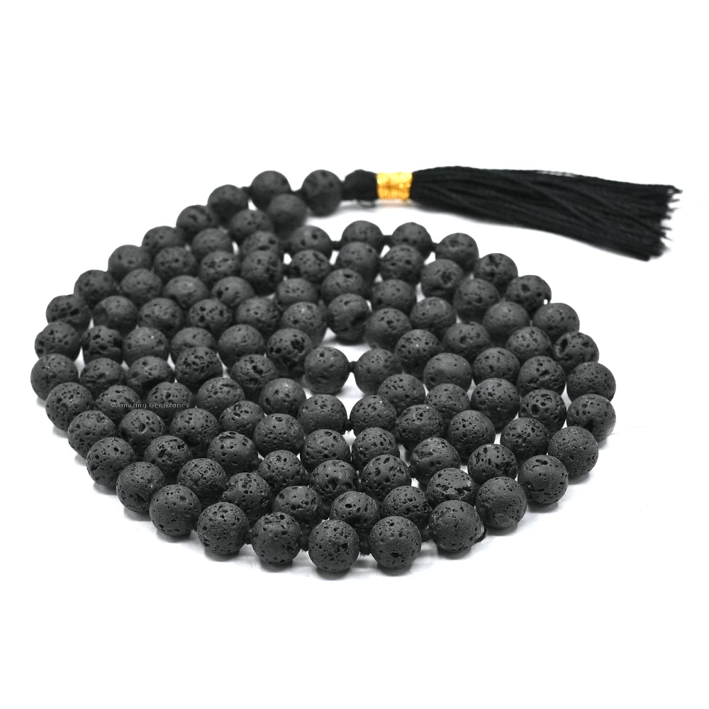 Lava Stone Mala (Hand Knotted)