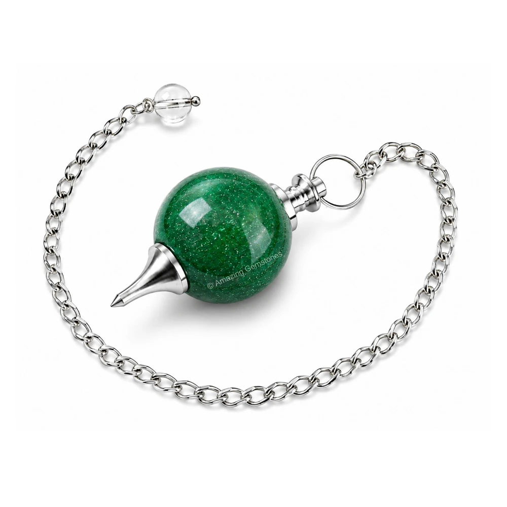 Green Aventurine Ball Pendulum