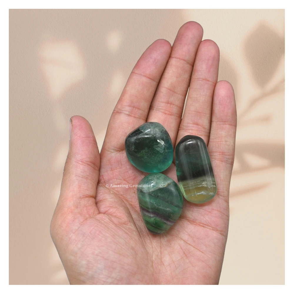 Tumbled Fluorite Crystals Stones (1 oz)