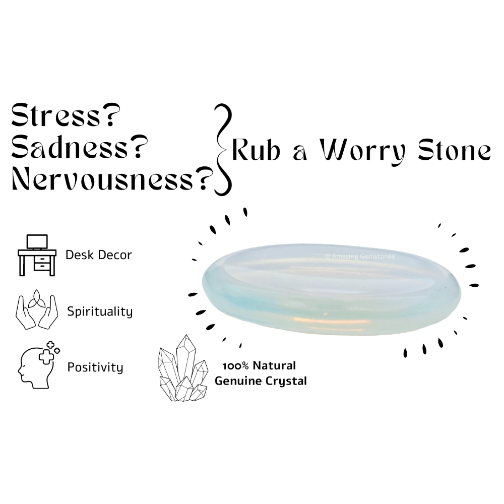 Opalite Worry Stone