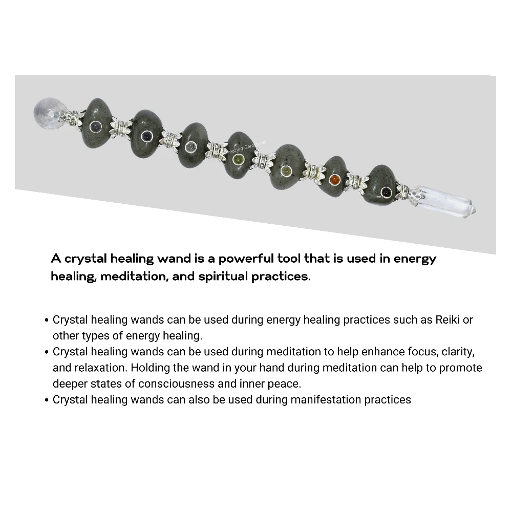 Blue Aventurine Tumbled Healing Crystal Wand