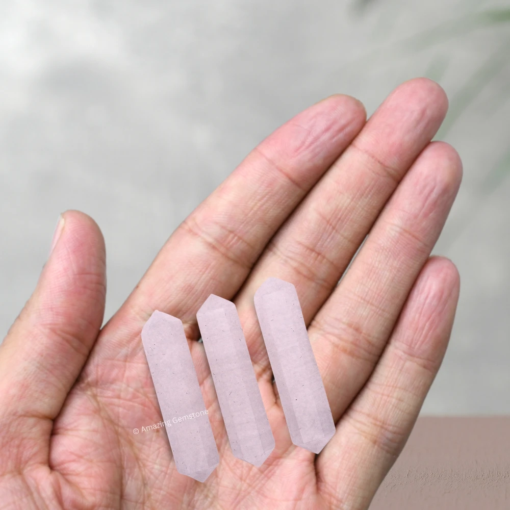 Pink Calcite Pencil Points (Double Terminated) (Set of 3)