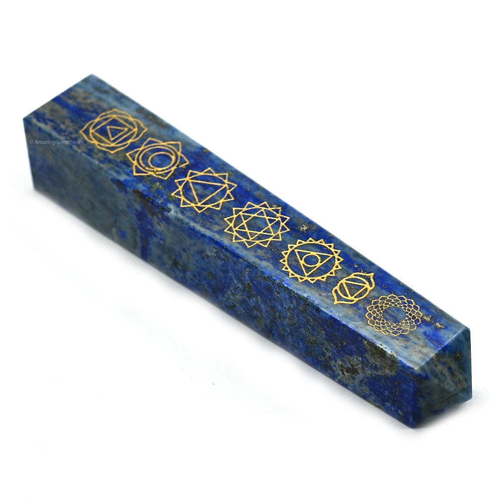 Lapis Lazuli Tower (4" - 5" Inch (Engraved))