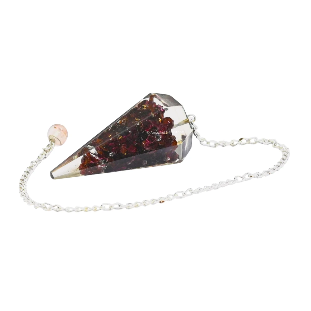 Garnet Orgone Pendulum