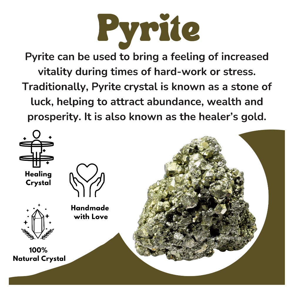 Pyrite Raw Crystals (2 Pieces)