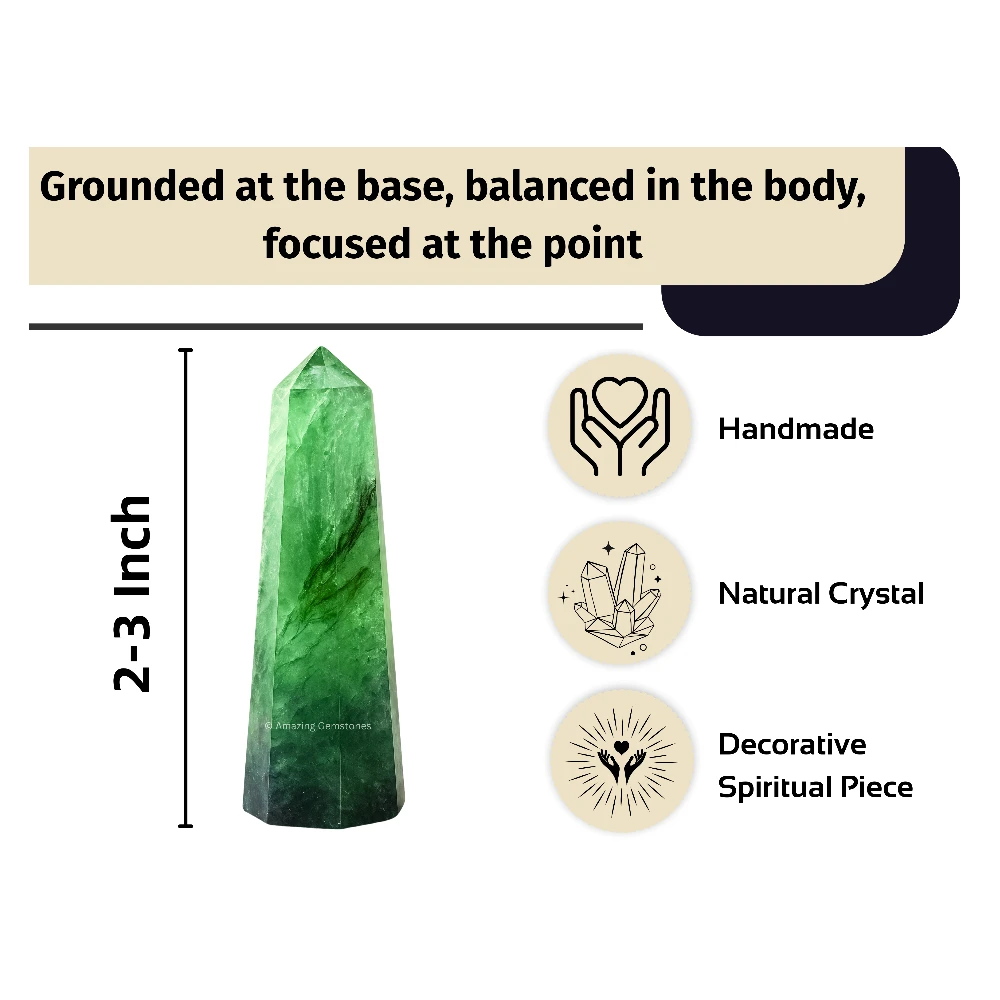 Green Fluorite Tower (2" to 3" INCH)
