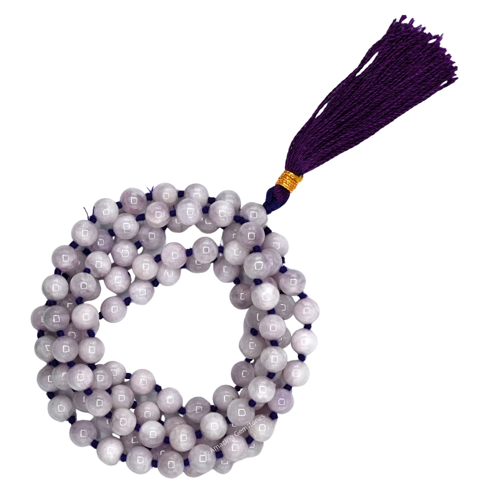 Kunzite Mala (Hand Knotted)