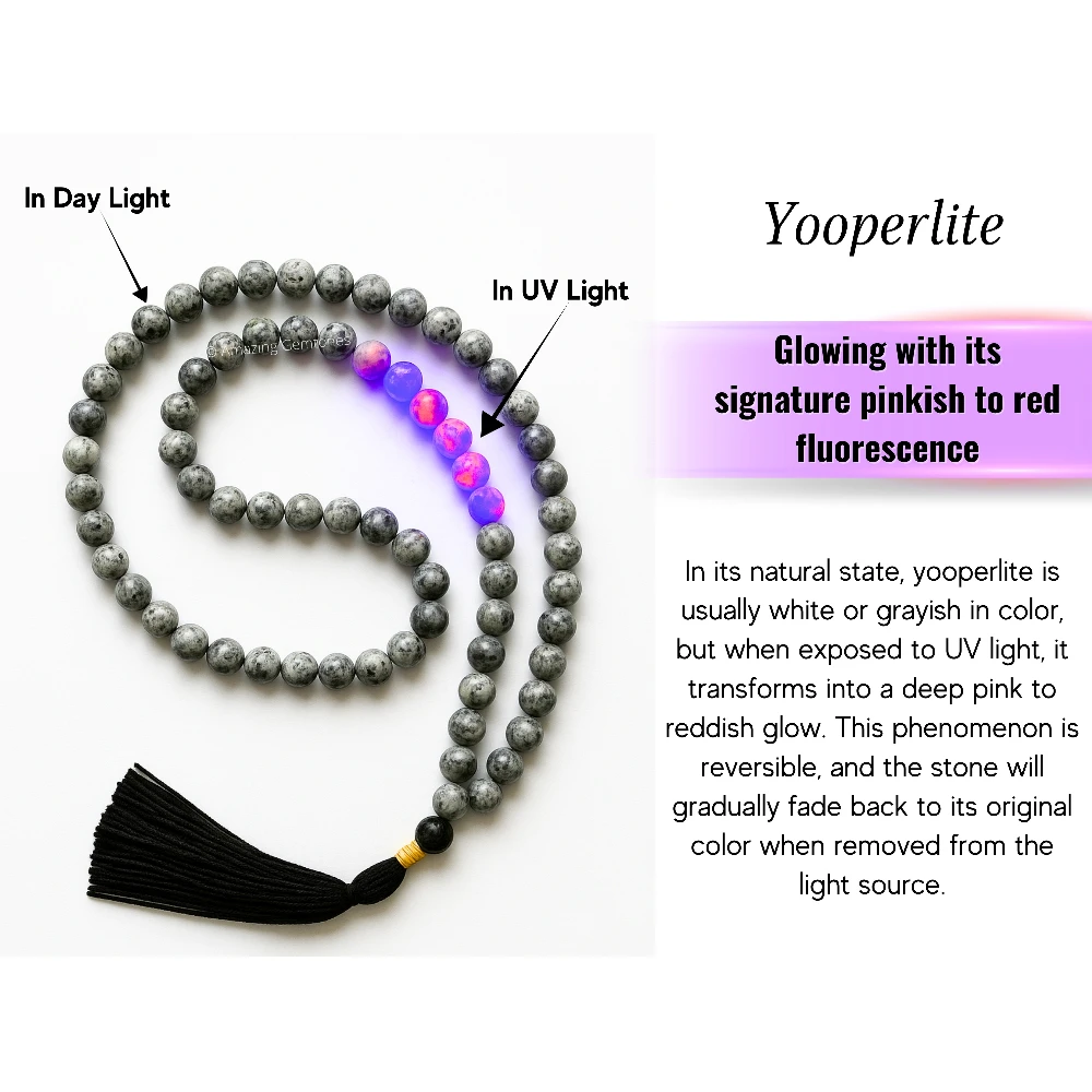 Yooperlite Mala (Without Knot)