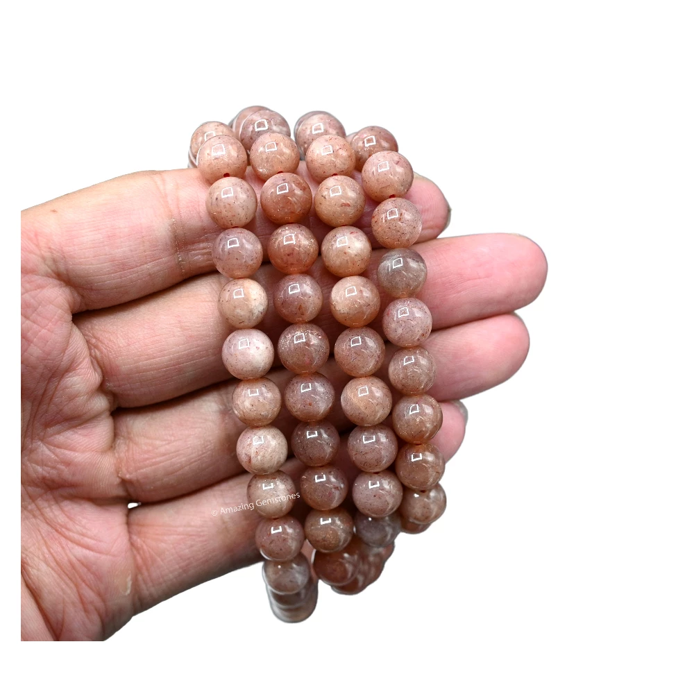 Sunstone Mala (Without Knot)