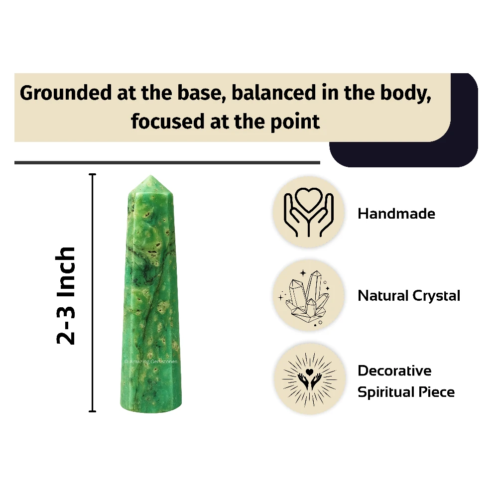 Chrysoprase Tower (2" to 3" inch)