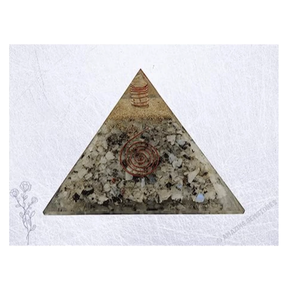 Rainbow Moonstone Orgone Pyramid (Extra Large)