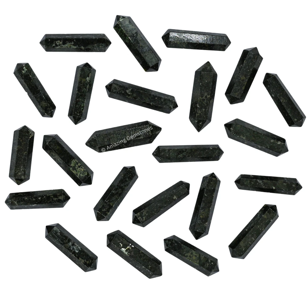 Nuummite Pencil Points (Double Terminated) (Set of 3)