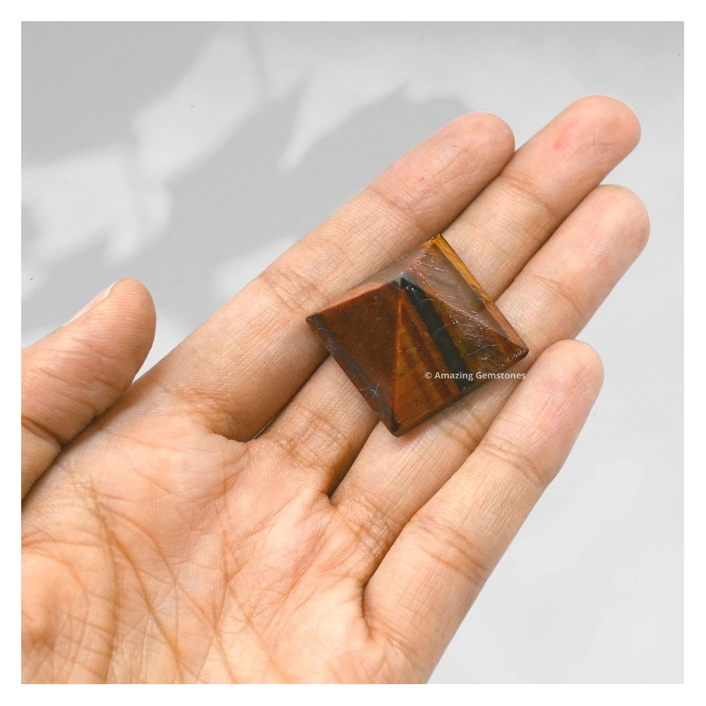 Red Tiger Eye Pyramid (1 Inch)