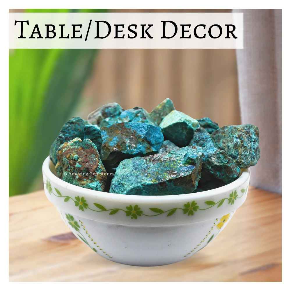 Chrysocolla Raw Crystals (2 Pieces)