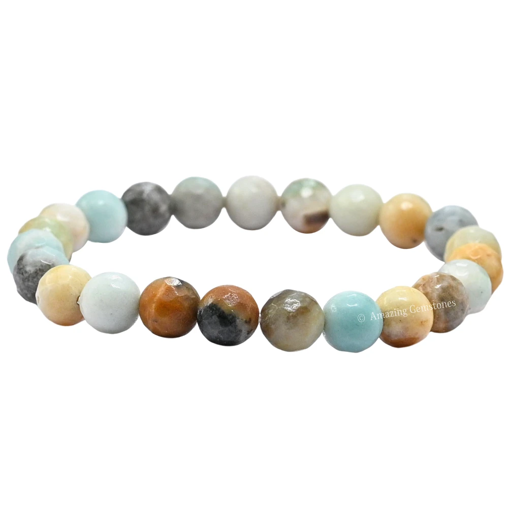 Mexican Amazonite Bracelet (Faceted-Stretchable)