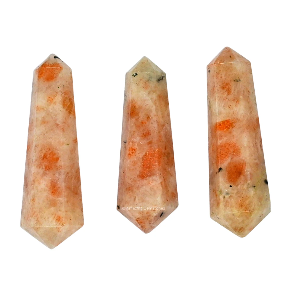 Sunstone Pencil Points (Double Terminated) (Set of 50)