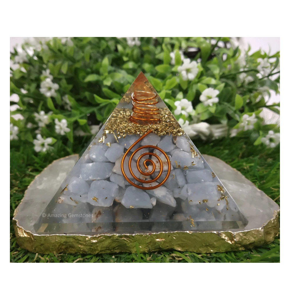 Angelite Orgone Pyramid