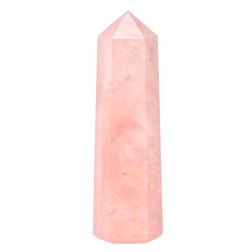 Star Rose Quartz Tower (2" to 3" INCH)