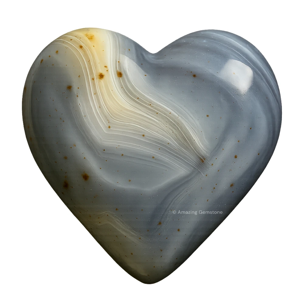 Dendrite Agate Heart
