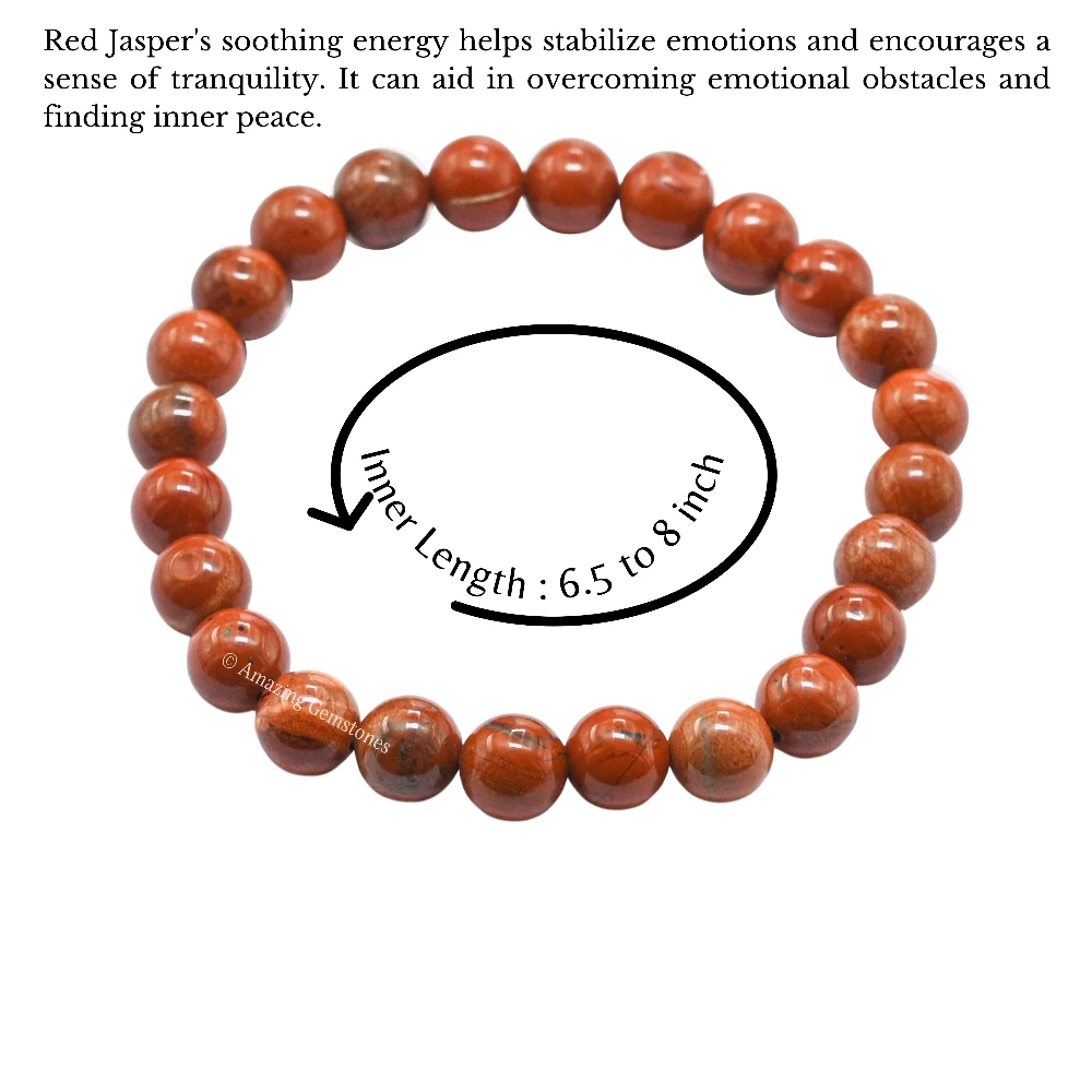 Red Jasper Bracelet (Strechable)
