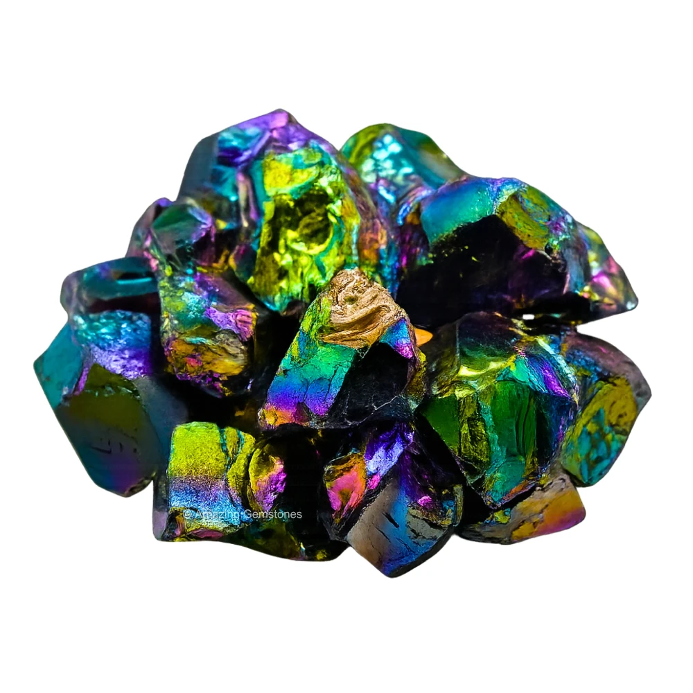 Titanium Aura Quartz Raw Crystals (2 Pieces)