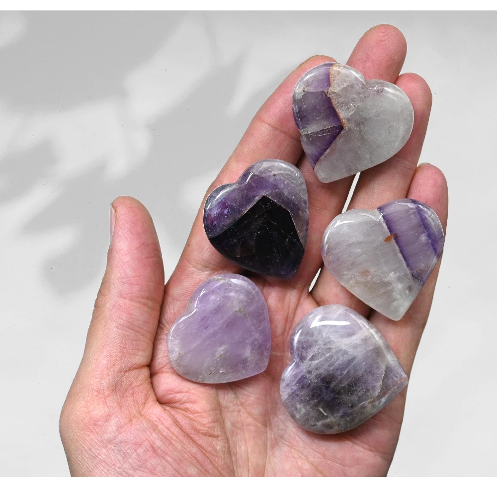 Amethyst Heart (Pack of 2)