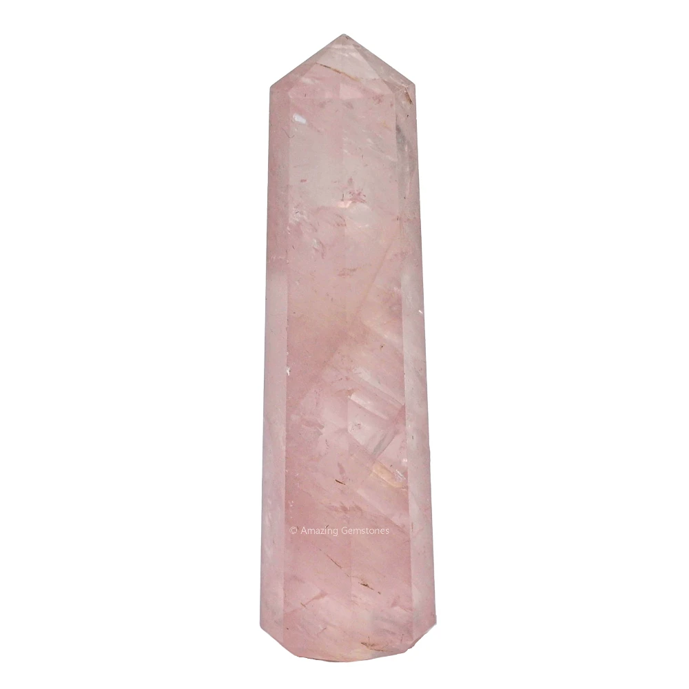 Star Rose Quartz Tower (3" to 4" Inch)