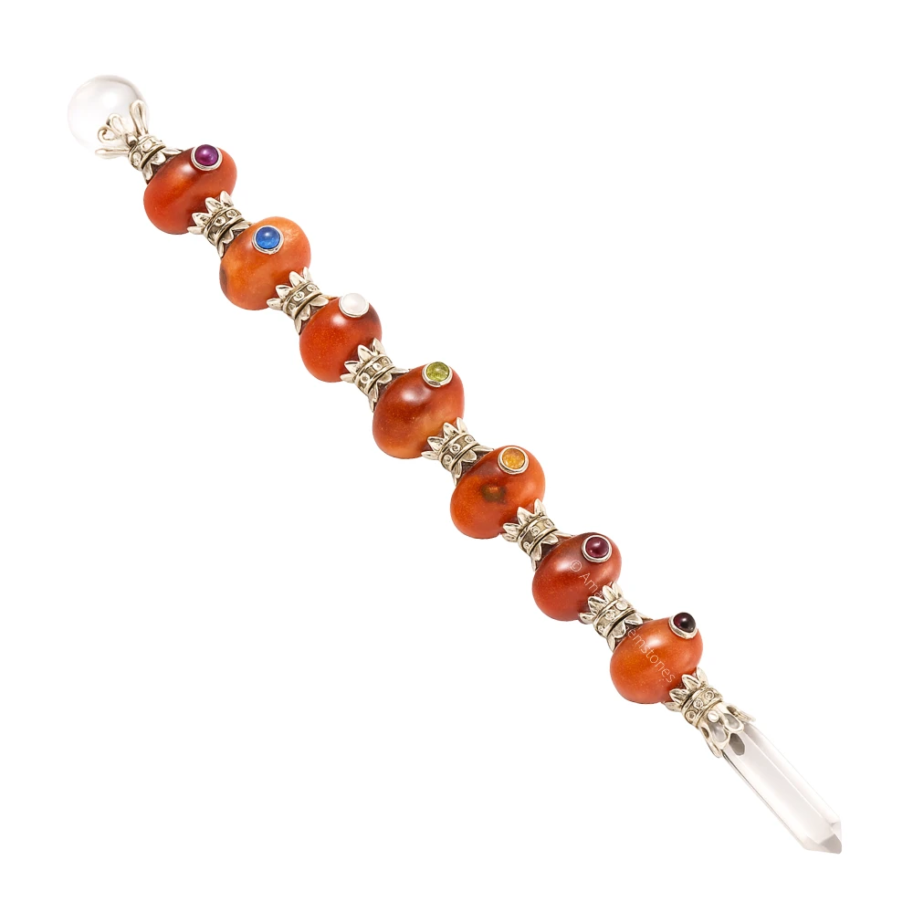 Red Aventurine Tumbled Healing Crystal Wand