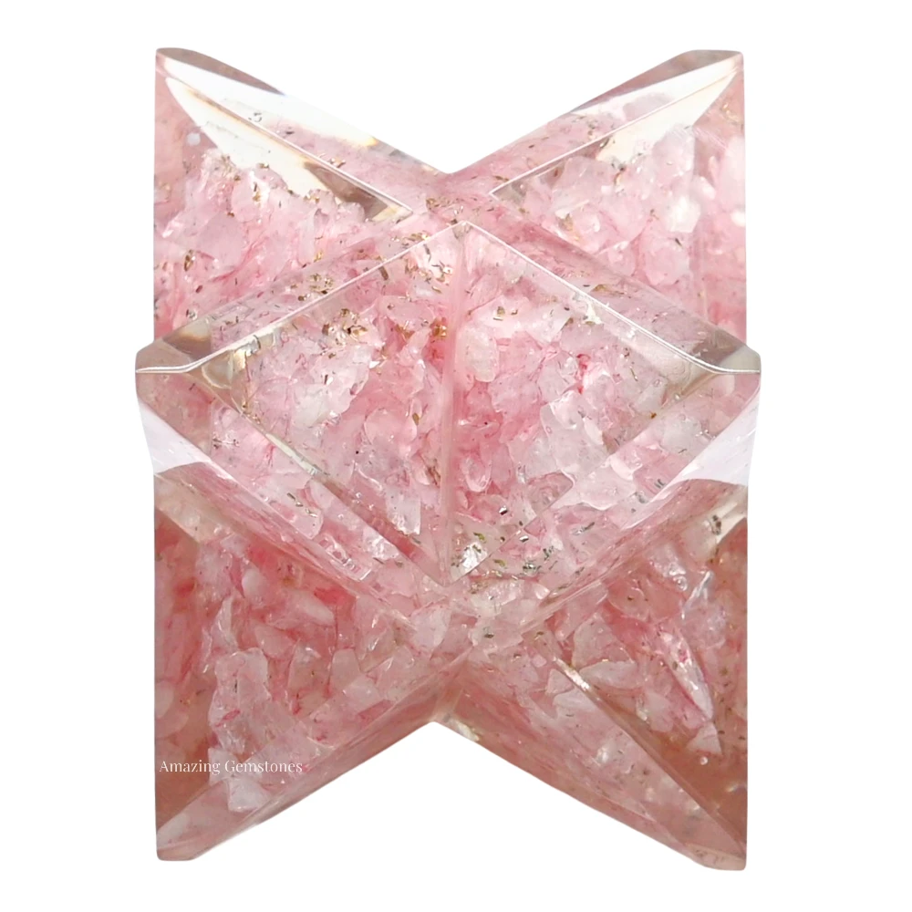 Rose Quartz Orgone Merkaba