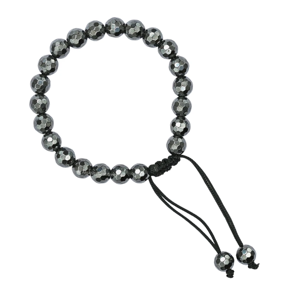 Hematite Bracelet (Faceted-Adjustable)