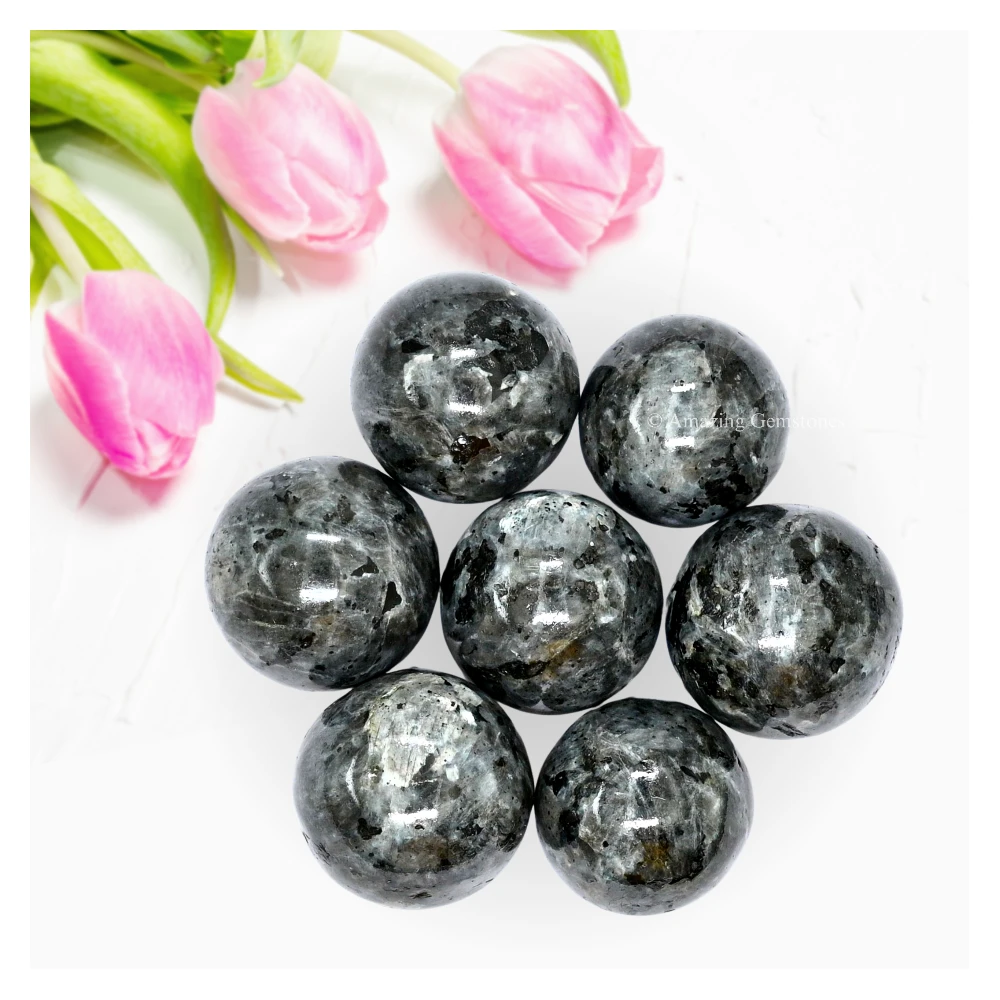 Larvikite Sphere (1 Inch)
