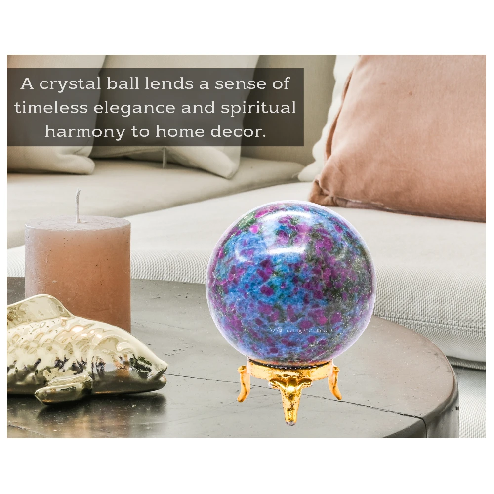 Large Ruby Kyanite Sphere (2.5 Inch)