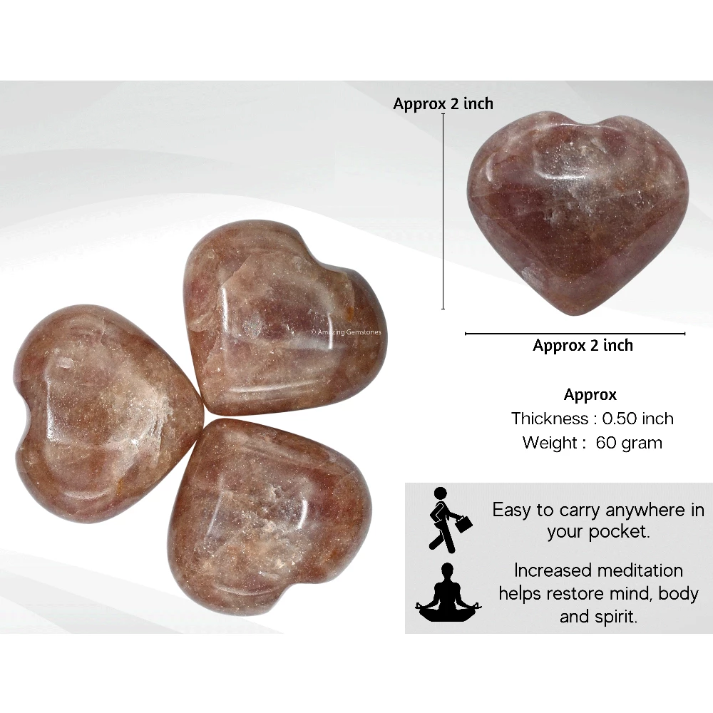Strawberry Quartz Heart