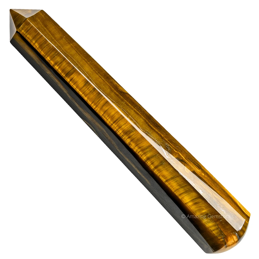Tiger Eye Wand (Faceted)