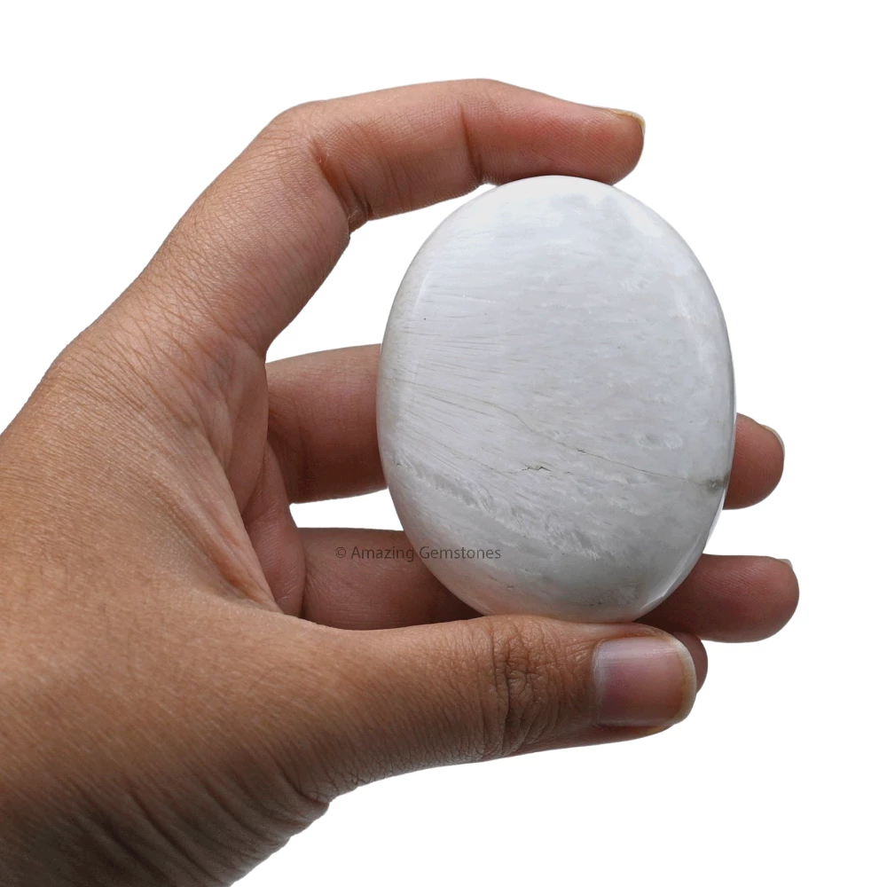 Scolecite Palm Stone (Large)