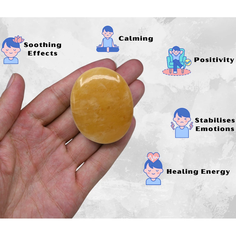 Yellow Aventurine Palm Stone