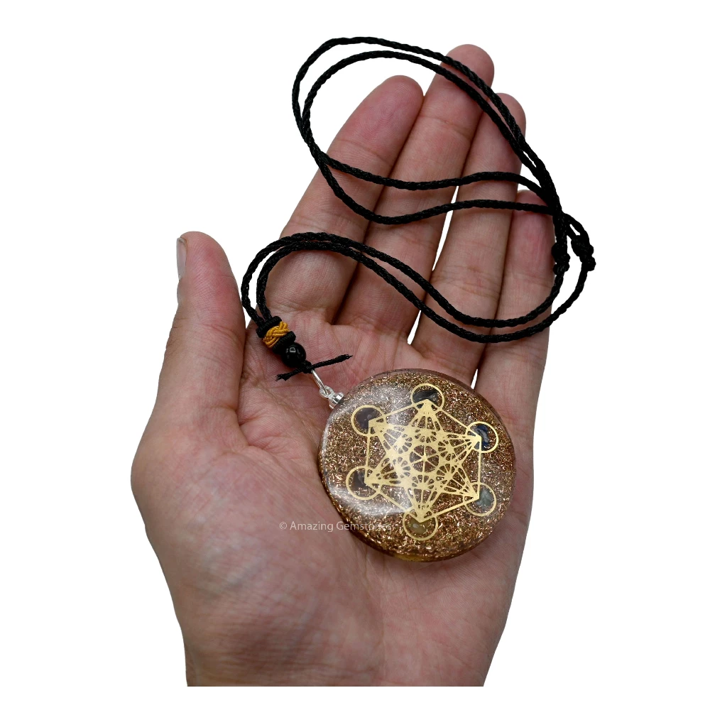 Copper Saving Orgone Necklace - Metatron Chakra
