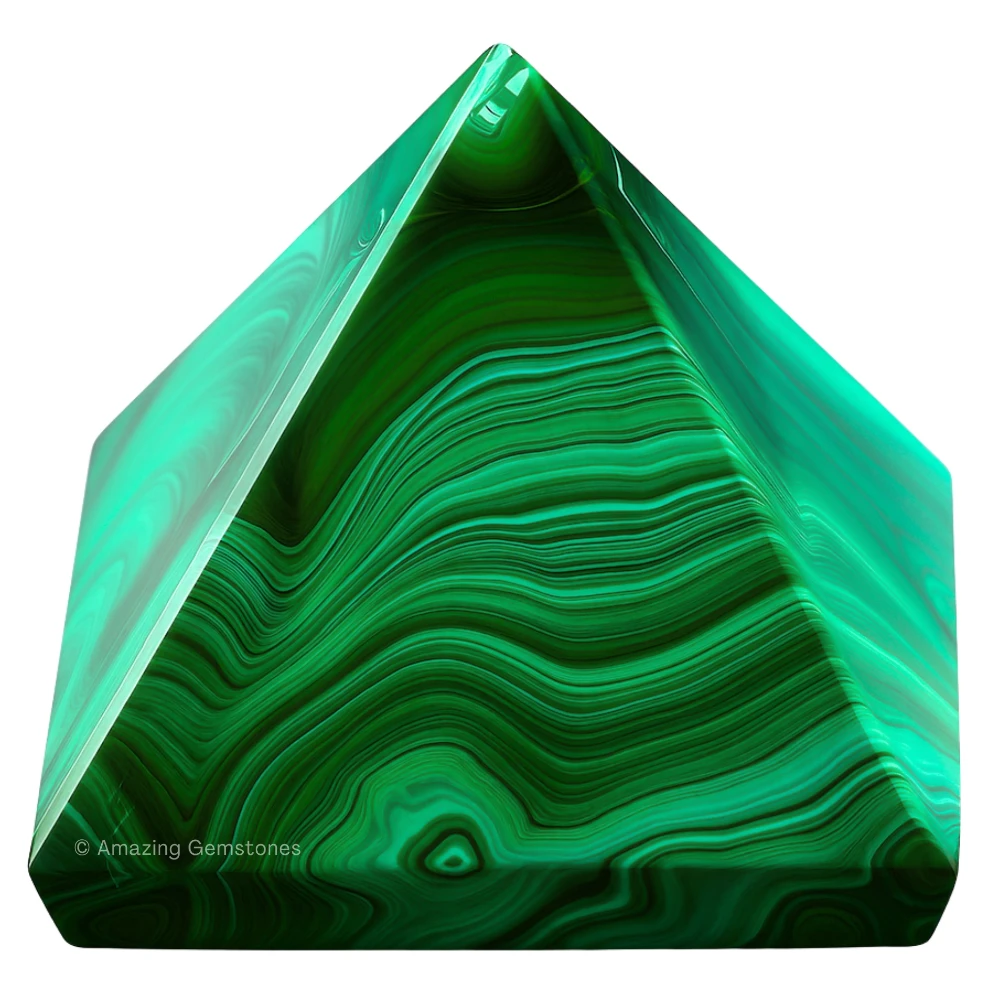 Malachite Pyramid (1 Inch)