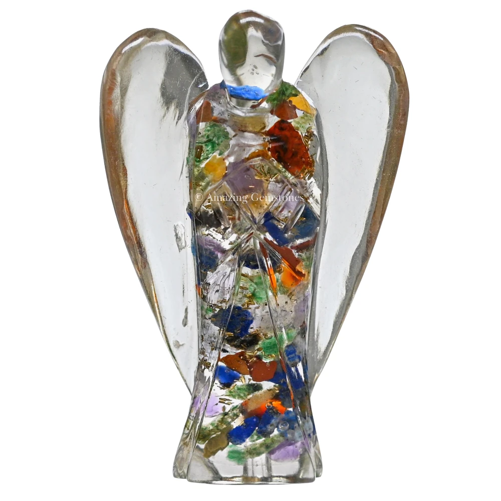 Mix Chakra Orgone Angel Figurine (2 Inch)