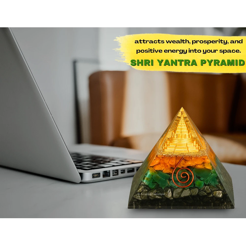 Money Magnet Pyramid with Shree Yantra