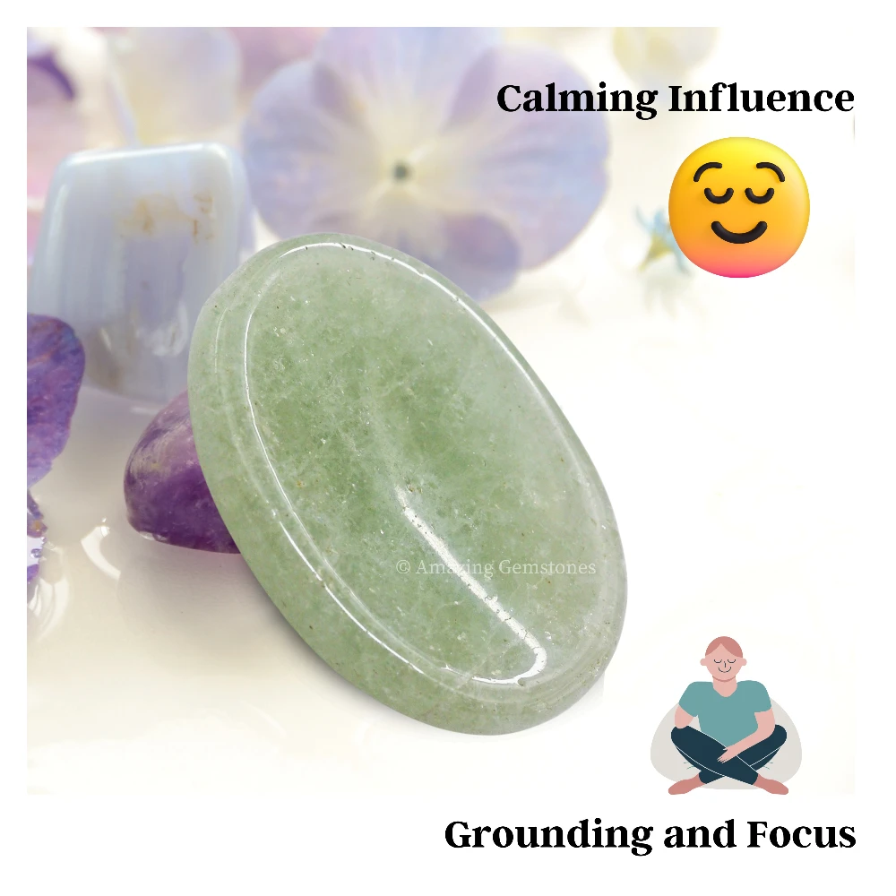 Light Green Aventurine Worry Stone