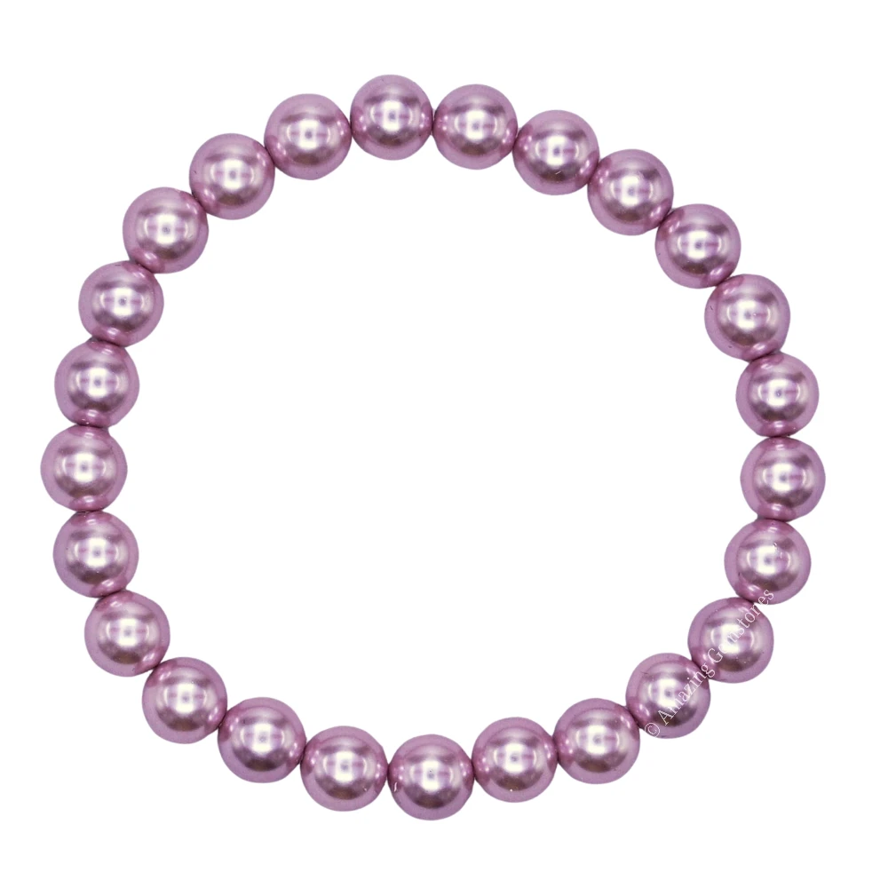 Pink Pearl Bracelet (Strechable)