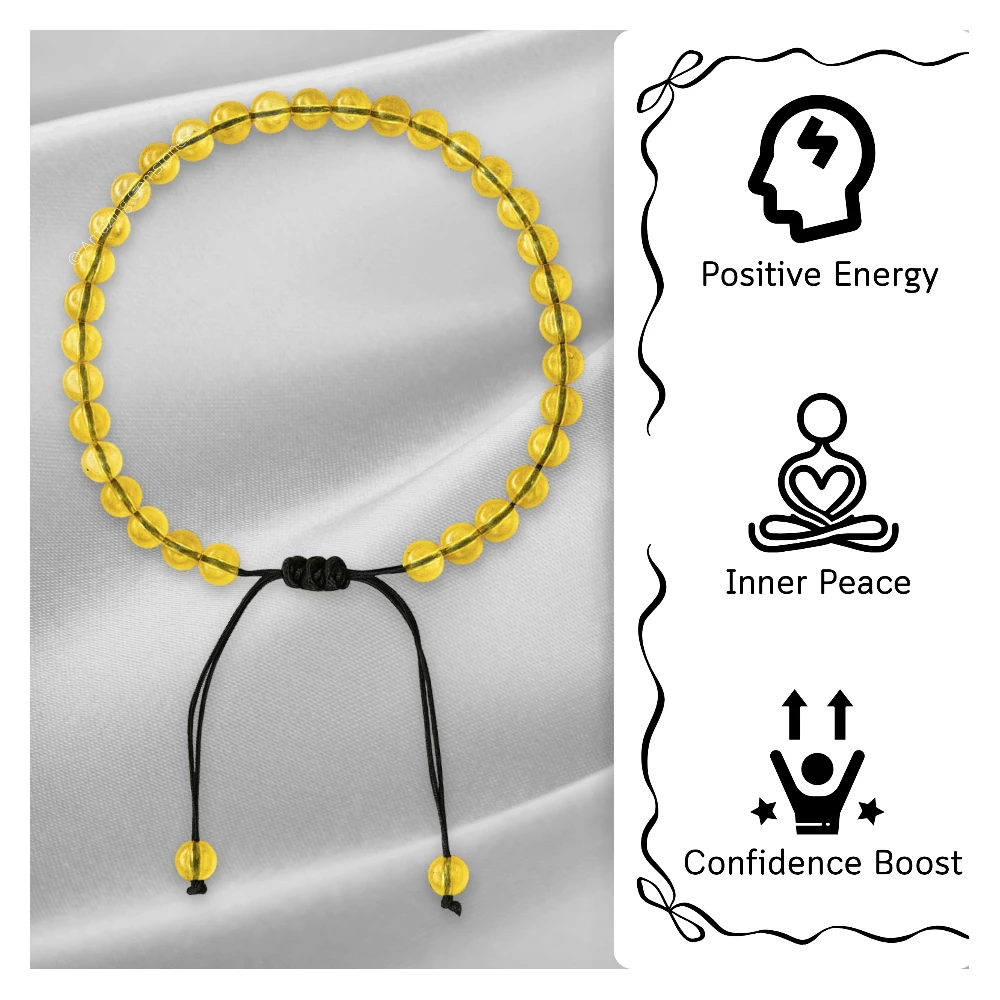 Citrine Anklet (Without Knot)